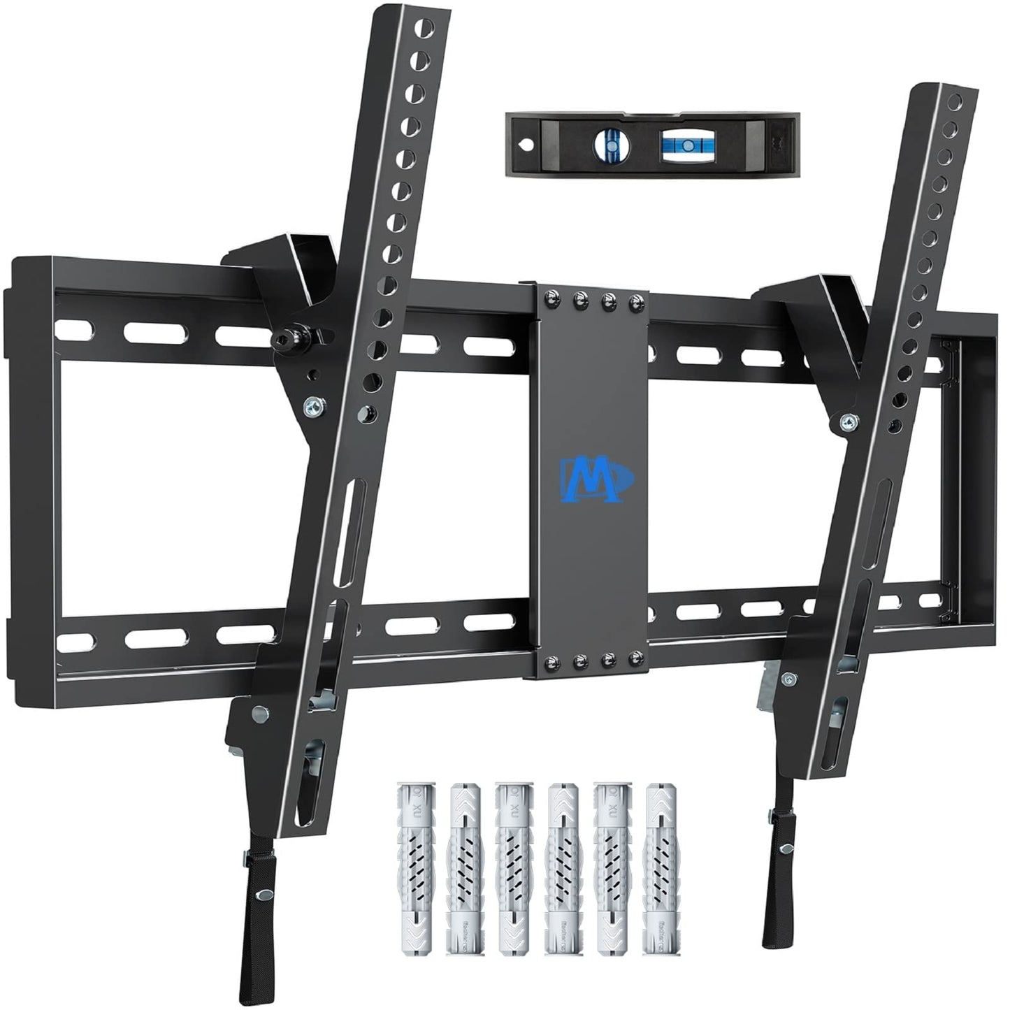 Mounting Dream Tilt TV Wall Mount Bracket for Most 37-82 Inch LED, LCD, OLED, Plasma TVs up to VESA 600x400mm and 60kg, Incl. Fischer Wall Plugs,