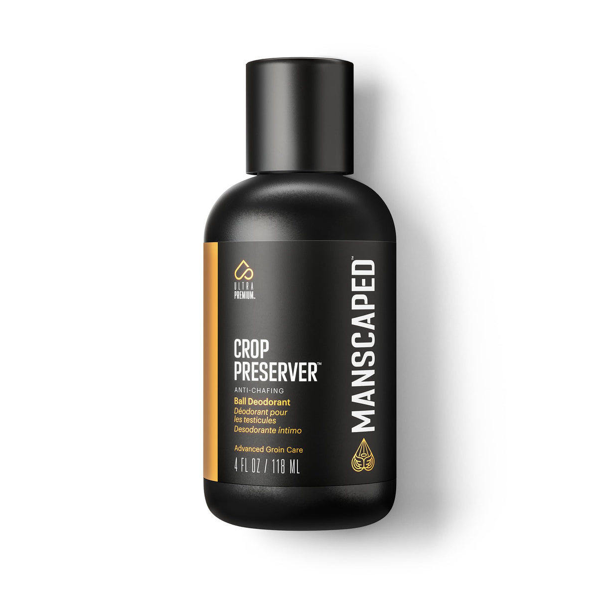 MANSCAPED? The Crop Preserver?, Anti-Chafing Men's Ball Deodorant, Male Care Hygiene Moisturizer Featuring Soothing Aloe Vera, 118ml (1-Pack)