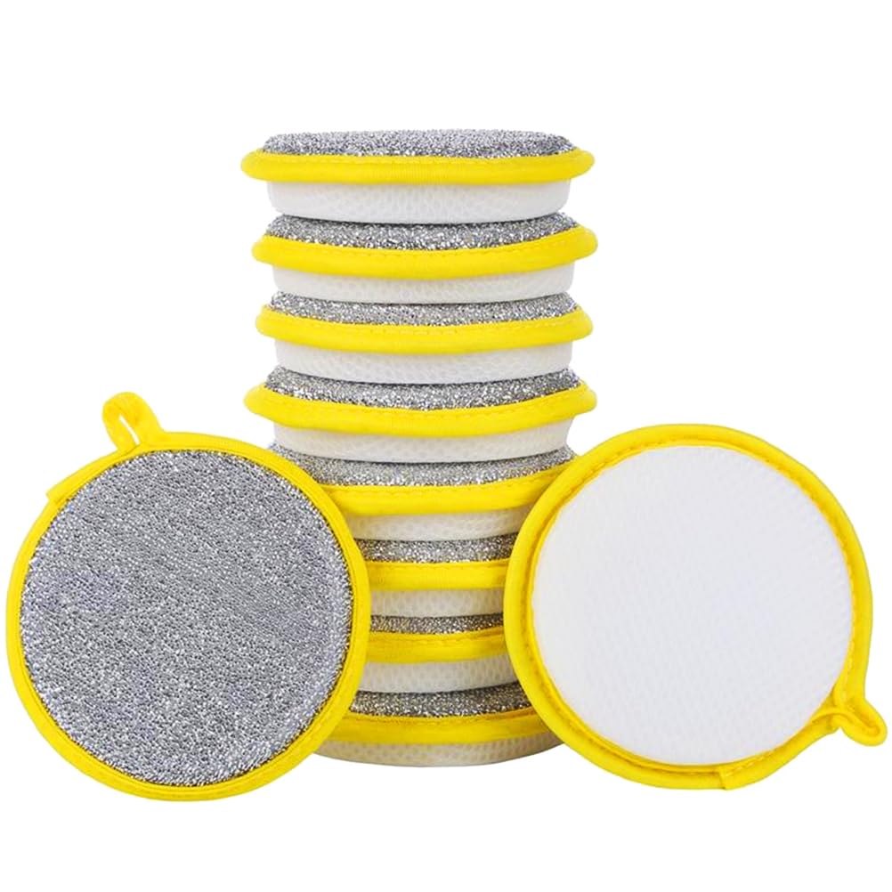 Luxshiny 20Pcs Double-Sided Dishwashing Sponges - Non-Scratch Dish Sponge Kitchen Scrubbers | Thick Cleaning Cloths for Pots, Dishes & Household Use