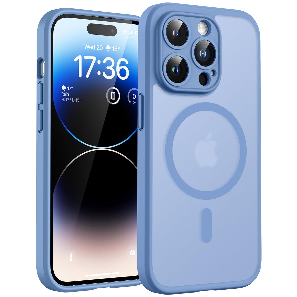 TOCOL Magnetic for iPhone 14 Pro Case 6.1-Inch, Fit for MagSafe, Upgraded Full Camera Protection, 14FT Military Grade Drop Tested Shockproof Slim