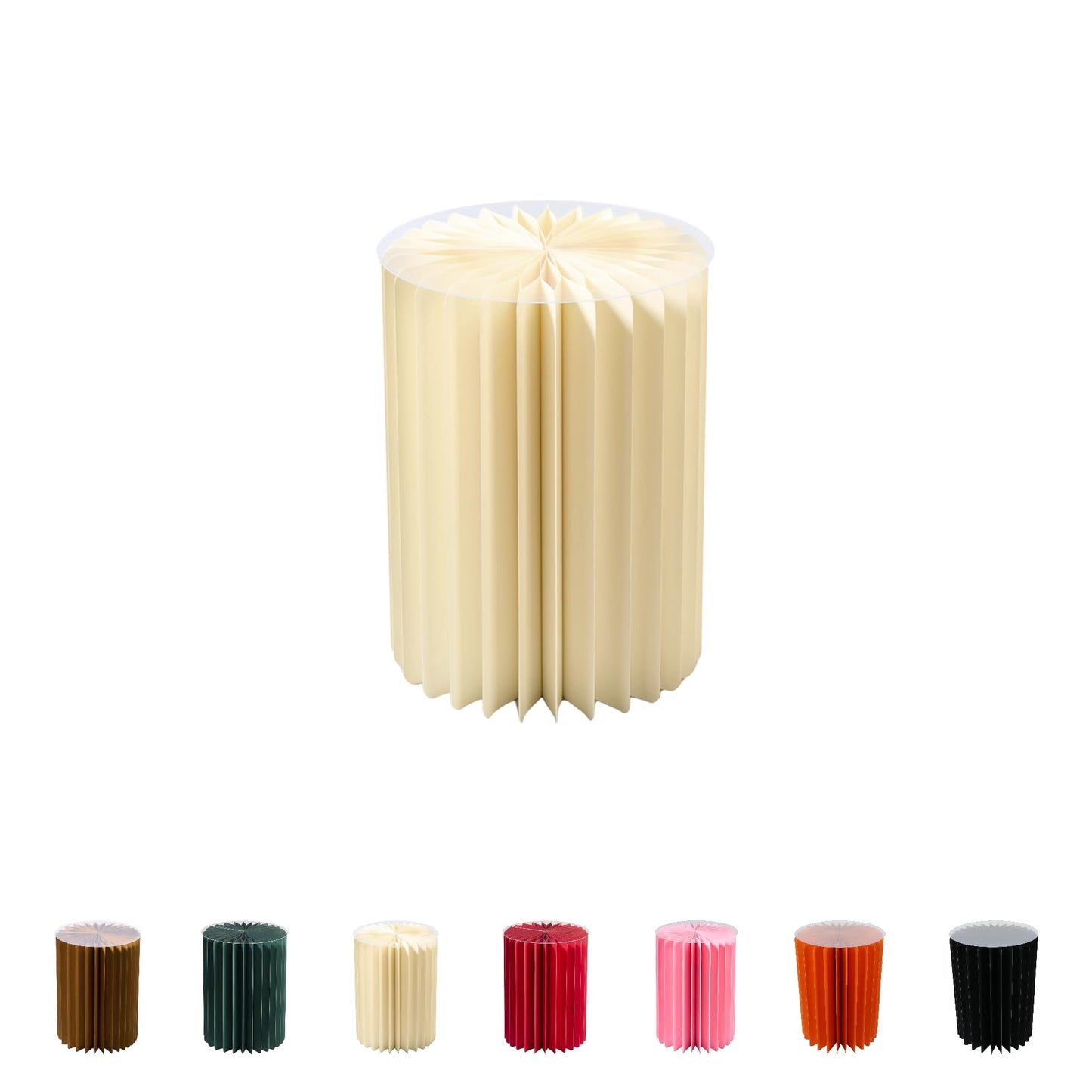 Foldable Paper Column, Decorative Column, Versatile Use as Side Table, Base or Flower Stool, Space-Saving and Lightweight, Ideal for Living Room