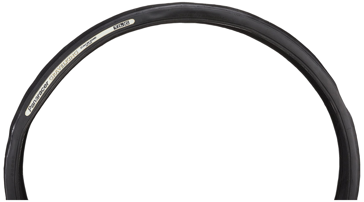 Panaracer GravelKing Slick TLC Folding Tyre : Black, 27.5 x 1.90