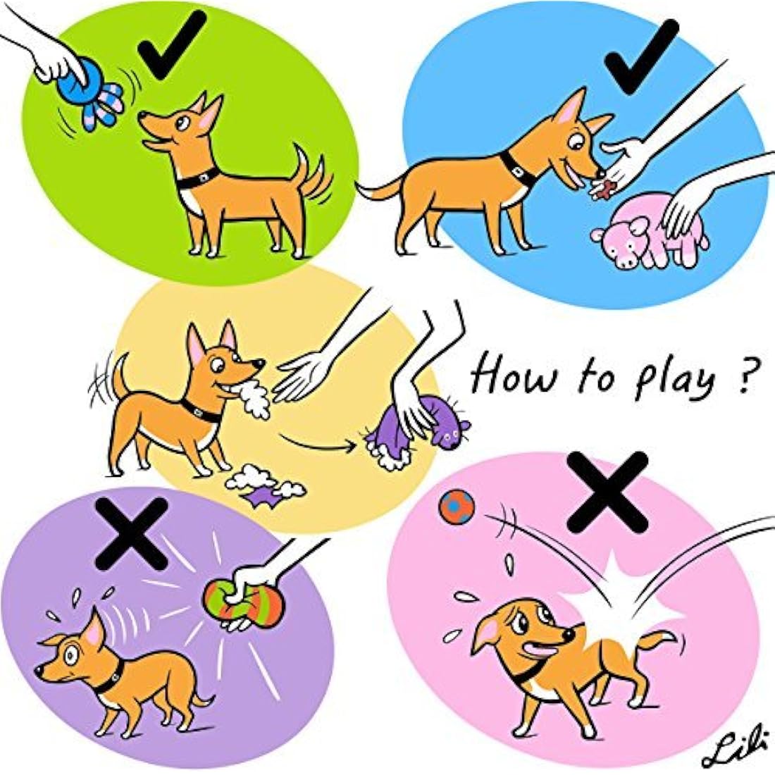 CHIWAVA 3PCS 2.7'' Squeak Latex Dog Toy Football Chew Fetch Throw Ball for Medium Dogs Interactive Play