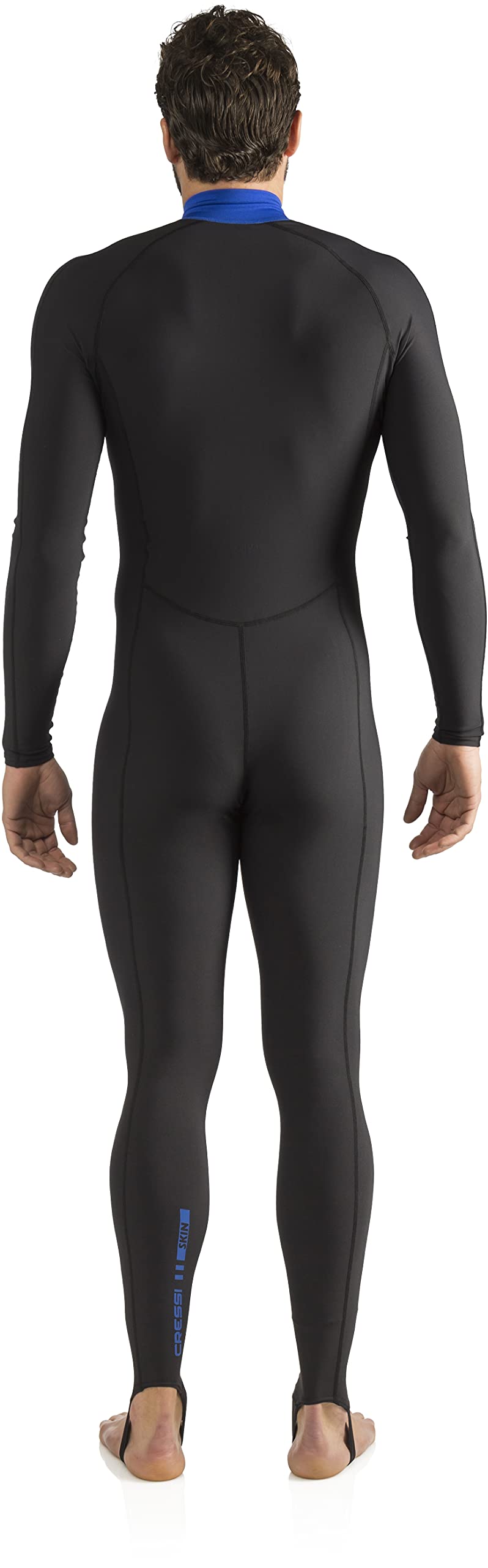 Cressi Men's 1mm One piece wetsuit Skin, Black Blue, L/4 UK