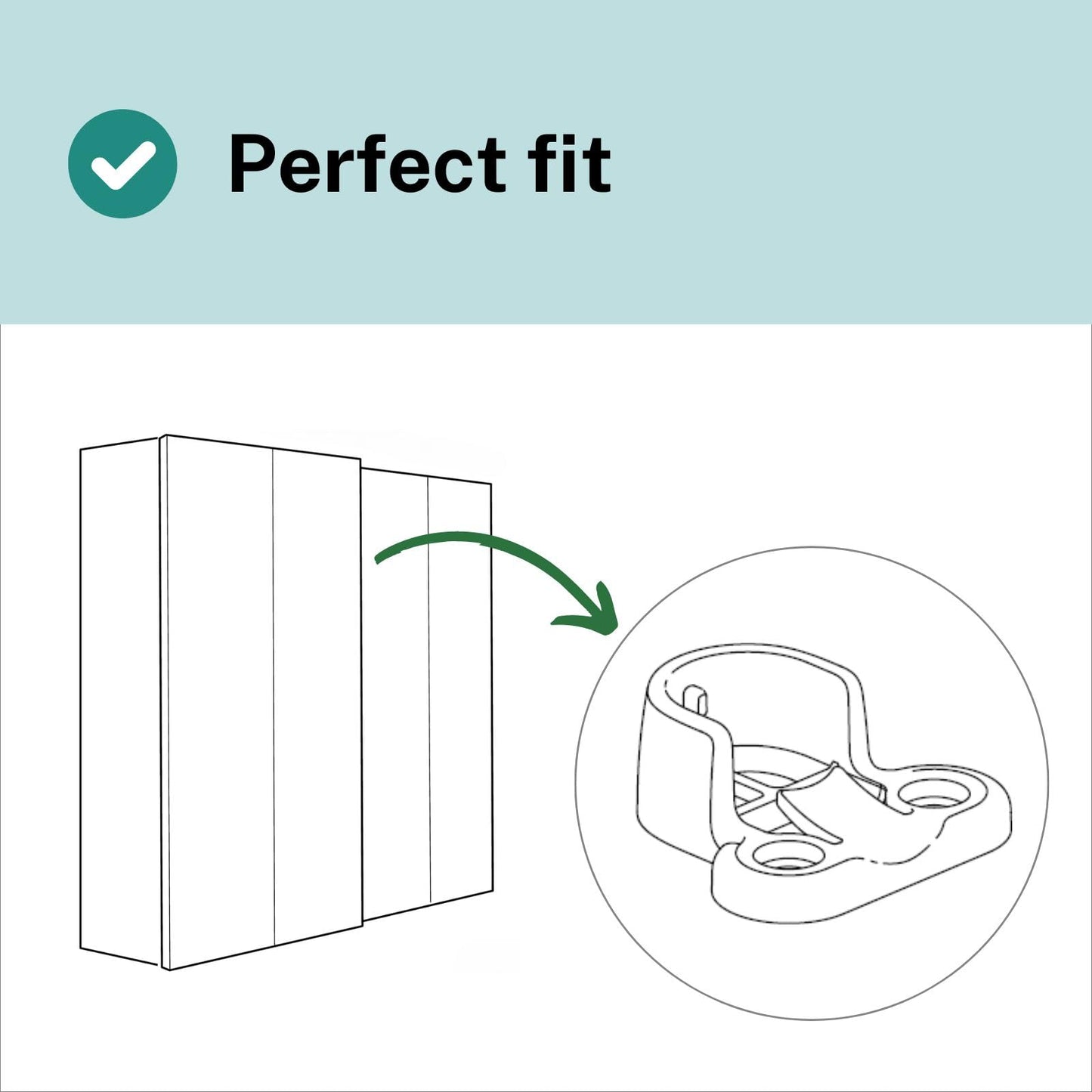 KOMPLEMENT 130527 Clothes Rail compatible with IKEA PAX