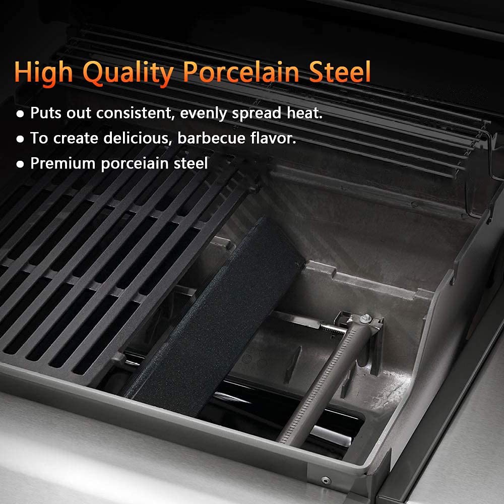 Denmay 38.8 cm Flavorizer Bars for Weber Spirit I & II 200 Series (with Front Control Knobs),Spirit E210 S210 E220 S220 Gas Grills, Porcelain Enameled