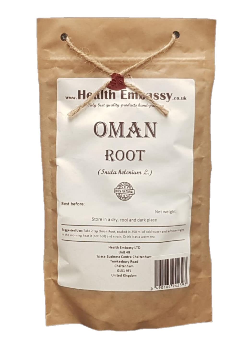 Health Embassy Oman Root (Inula helenium L) Elecampane Root 100g