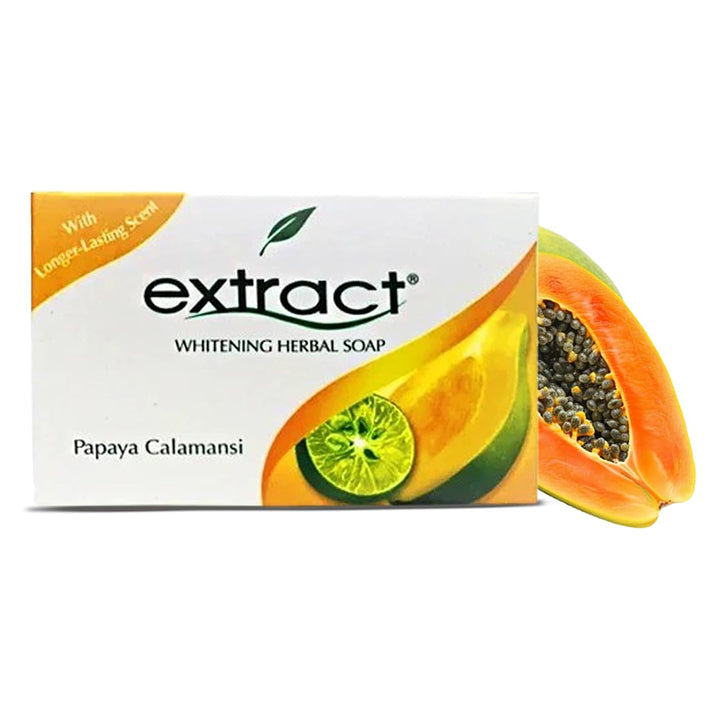 Extract Papaya Calamansi Herbal Soap | Whitening & Brightening for Uneven Skin Tone 125g / 4.41oz