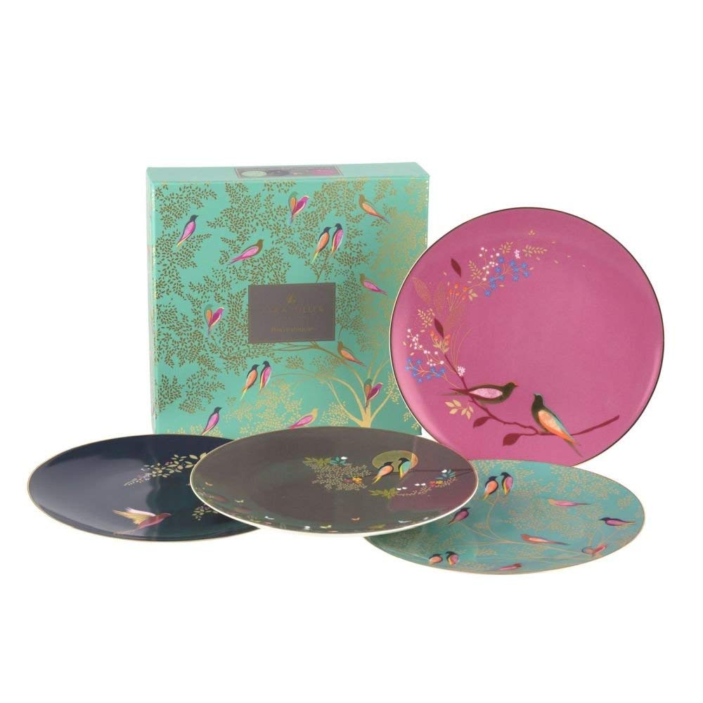 Sara Miller for Portmeirion Chelsea Cake Plates, Ceramic, Multi-Colour, 215 x 215 x 60 cm