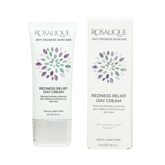 Rosalique Redness Relief Day Cream ? Soothing & Hydrating Daily Moisturiser for Sensitive, Redness-Prone Skin, Vegan & Non-Comedogenic ? 50 ml