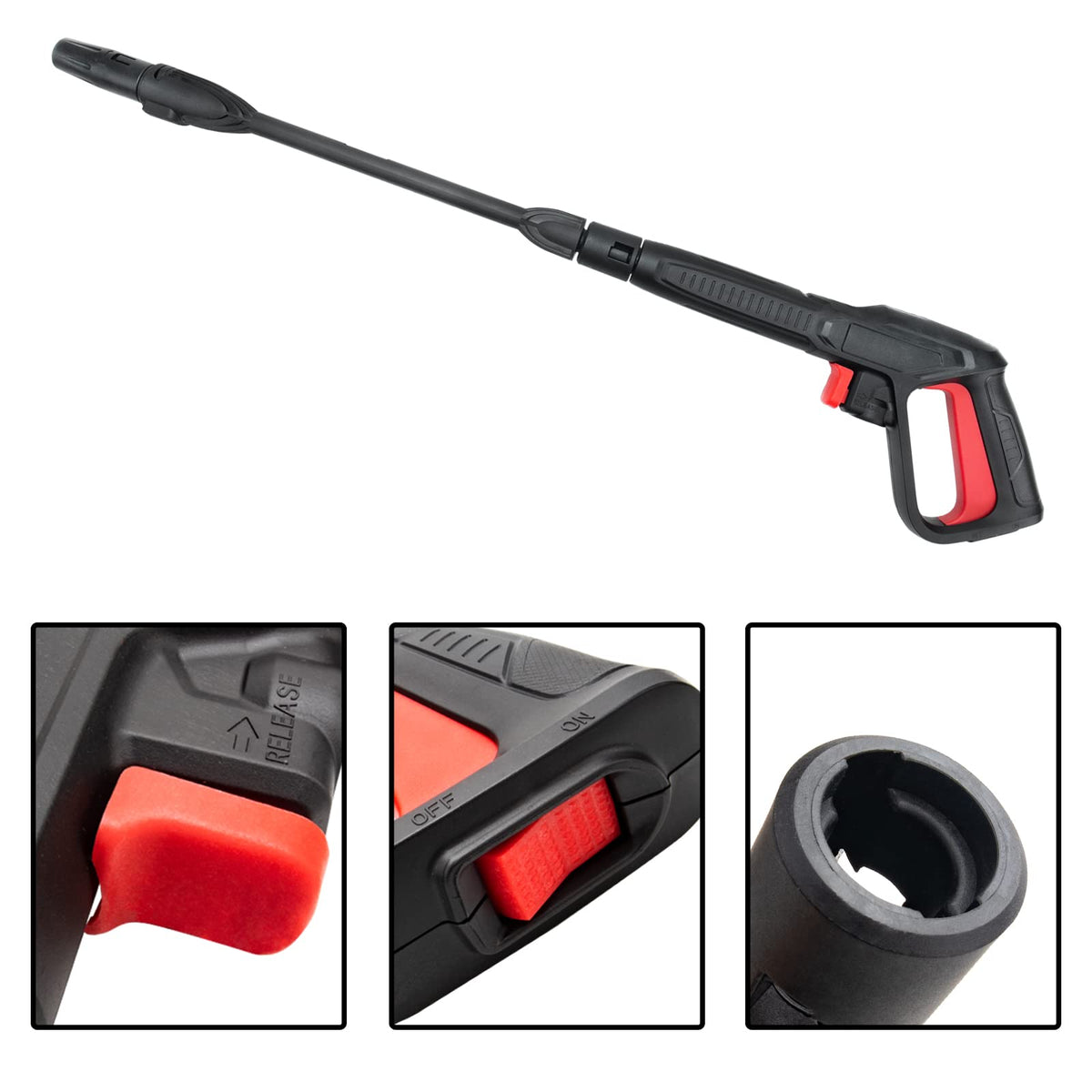 Replacement Pressure Washer Spray Gun with Variable Jet Lance & 10 m Hose, Compatible with Some of Black & Decker, AR Blue Clean, Michelin, Stanley,