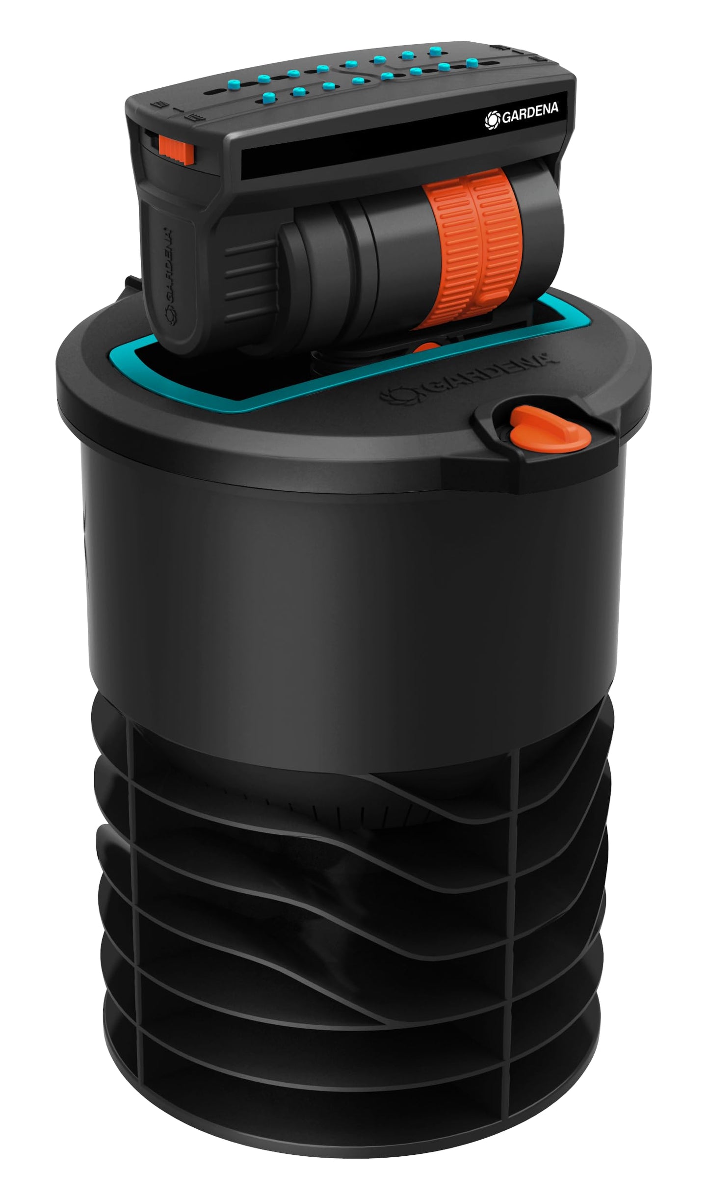 Gardena OS 140 pop-up rectangular sprinkler: sprinkler system for square and rectangular areas up to 140 m? in size, fitted flush to the ground