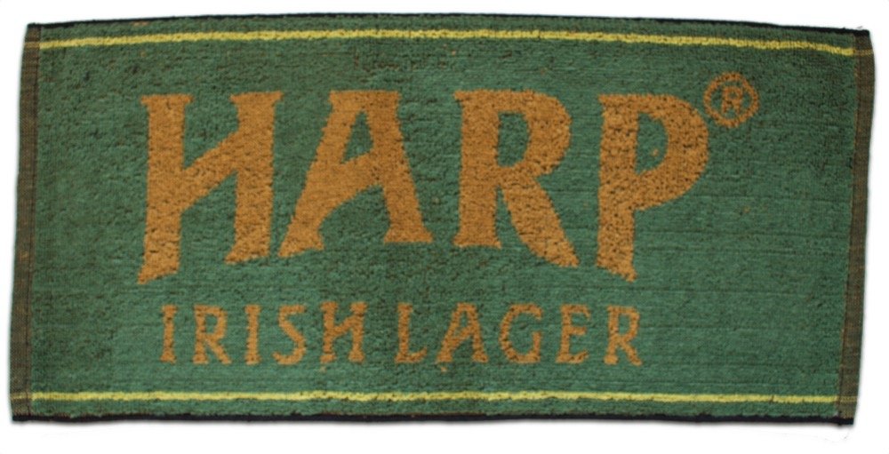 Harp. Lager Cotton Bar Towel 500mm x 250mm (pp)