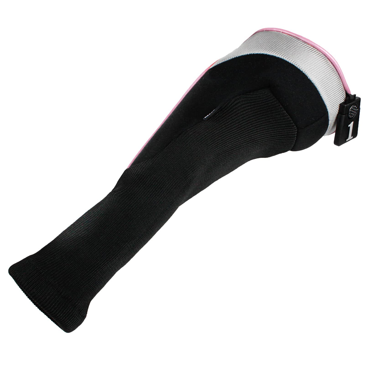 Andux 5pcs/Set Golf 460cc Driver Fairway Wood Club Head Covers Long Neck Black/Pink