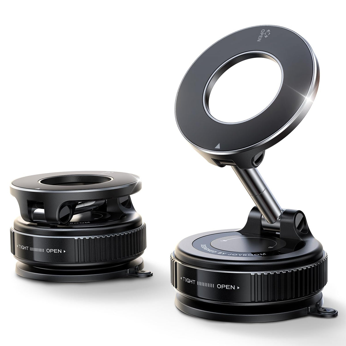 JOYROOM Suction Cup Phone Mount, Vacuum-Gel Phone Holder for Cars, 360? Metal Strut Magsafe Car Mount for iPhone 17 Pro Max/iPhone 16 15 14 13 12 &