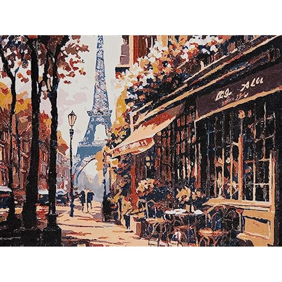 Dabble Paint by Numbers Kit – Paint by Numbers for Adults Beginners with Canvas Frame, Painting Kit for Adults, Flowers Design