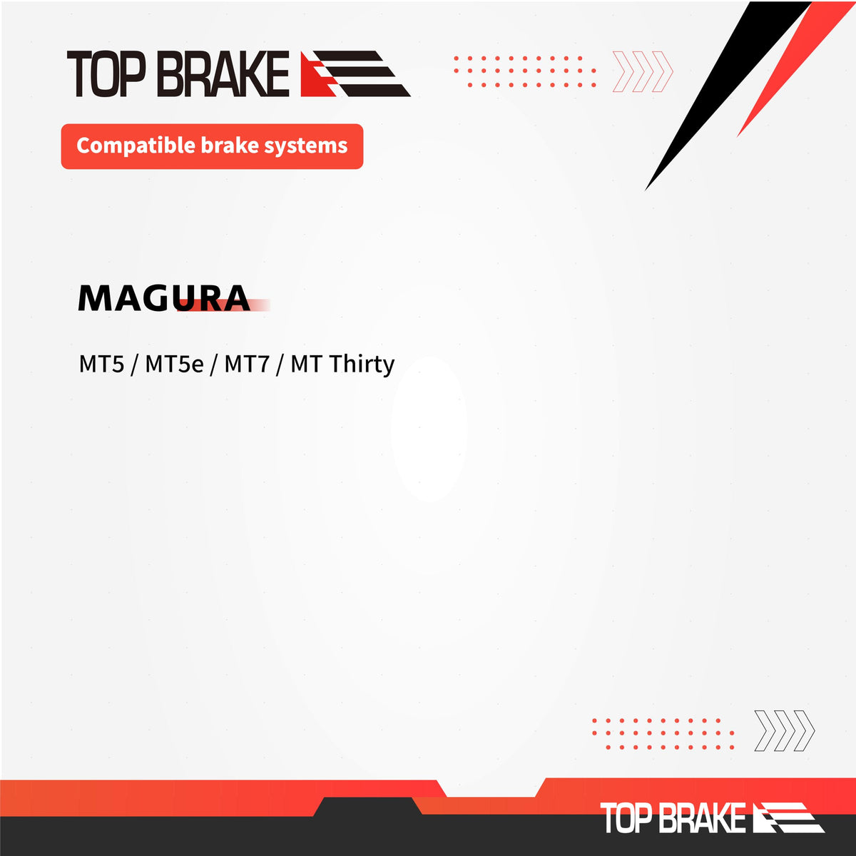 TOP BRAKE BD19-E+ 2 Pairs Disc Bike Brake Pads for MAGURA 4 Piston MT5/ MT7/ MT5e/MT7