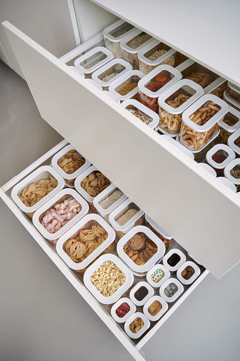 Mepal Food Storage Container 4-Piece Set - Food Containers - Kitchen Container & Organizer - Stackable & Airtight Food Storage Container - 4 x 1500 ml