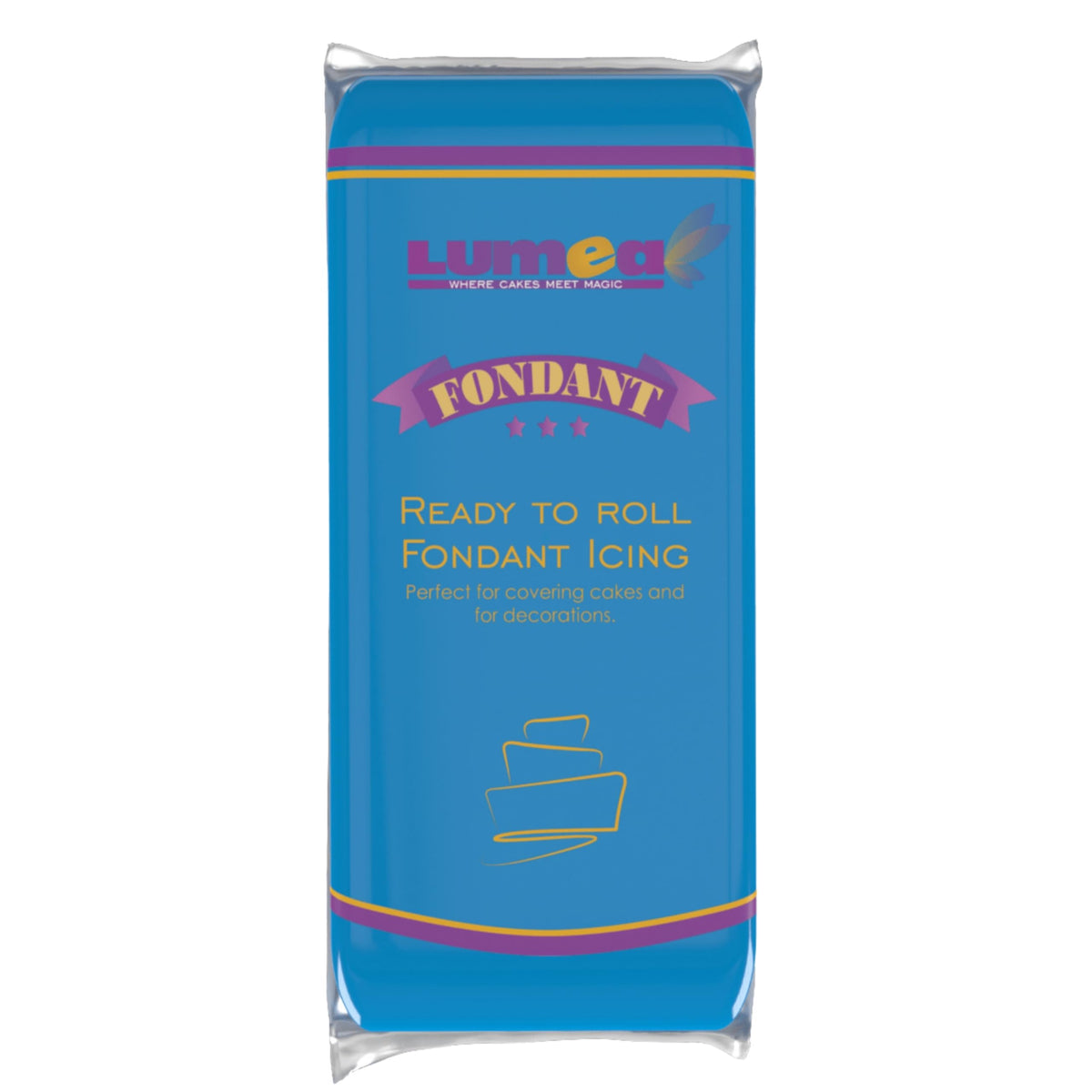 Dekozauber24 Fondant Icing 1kg, for cakes and figurines, gluten free, ready to roll, edible cake decorations (Blue)