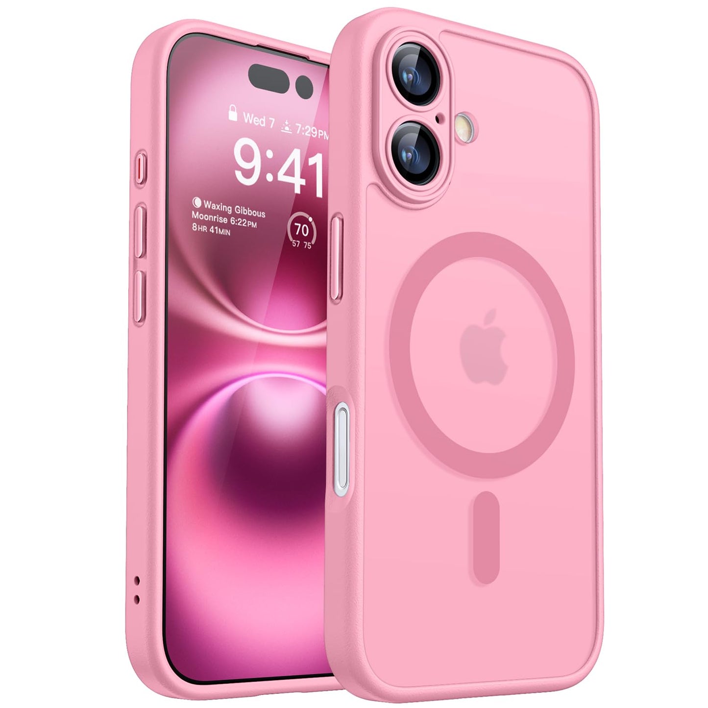 CANSHN Magnetic for iPhone 16 Case, Upgraded [Full Camera Protection] [Compatible with Magsafe] [Translucent Matte] Shockproof Protective Phone Case