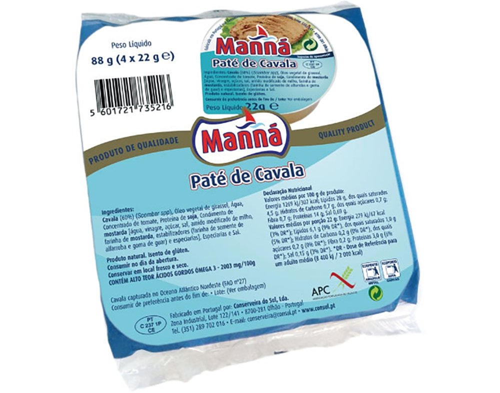 Manná Mackerel Pâté from Portugal 88g