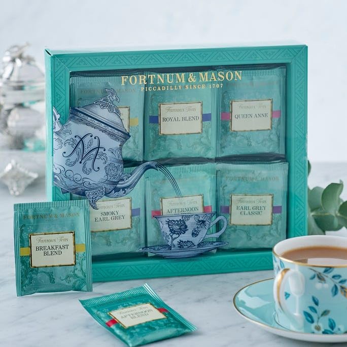 FORTNUM + MASON ? Fortnum's Famous Tea Bag Selection (Famous Selection of Fortnum) Tea Bags | 60 tea bags | Gift Set