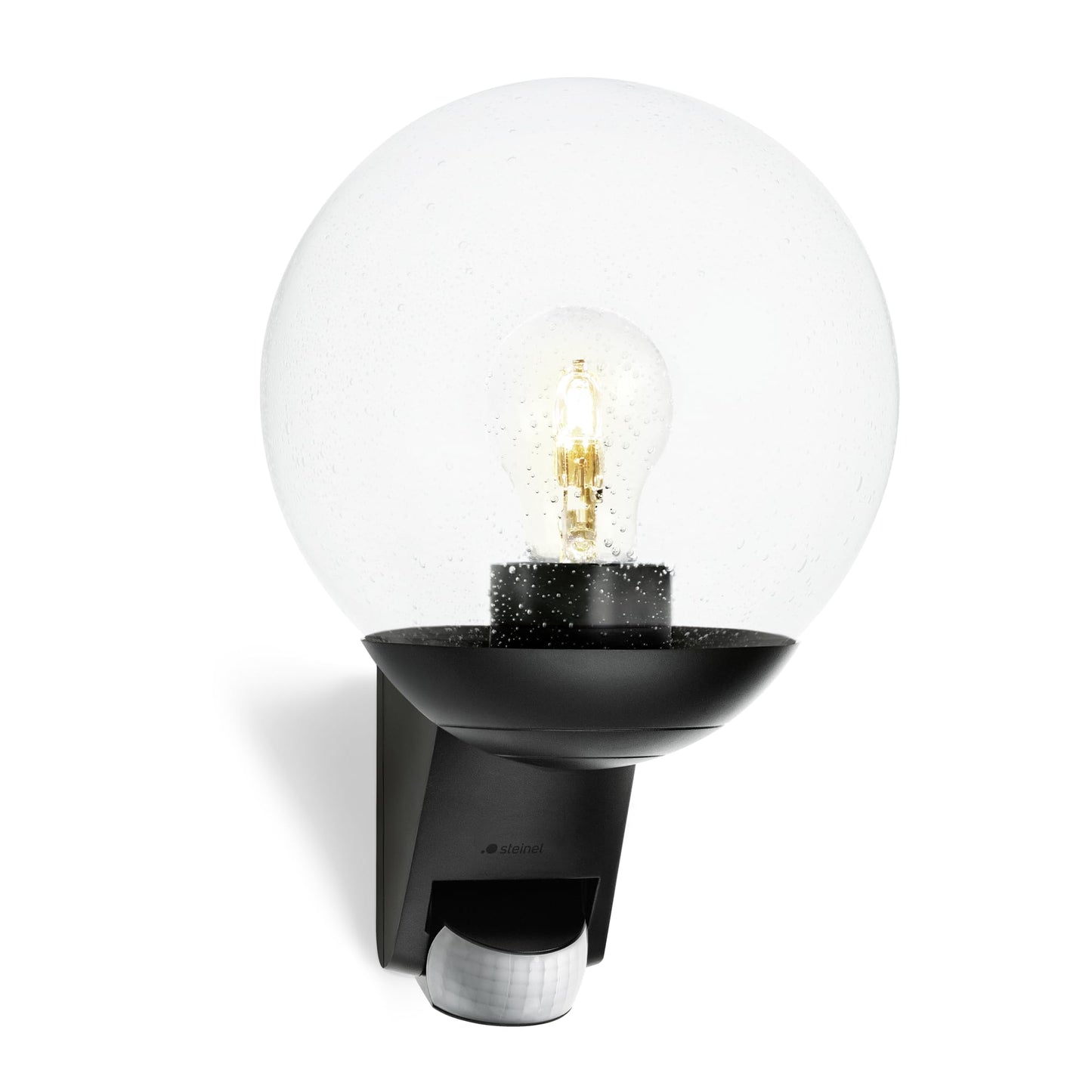 Steinel L 585 S Outdoor Wall Light Black, 180 Motion Sensor, 10 m Reach, Maximum 60 W Light Bulb (Not Included), E27 Fitting