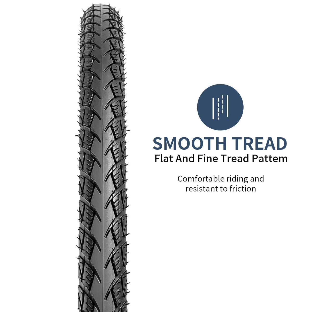 YunSCM 2 Pcs 60TPI 26'' Bike Tyres 26x1.50 ETRTO 40-559 Nylon Anti-puncture and 26'' Bike Tubes AV32mm Schrader Valve 2 Rim Strips, Compatible with
