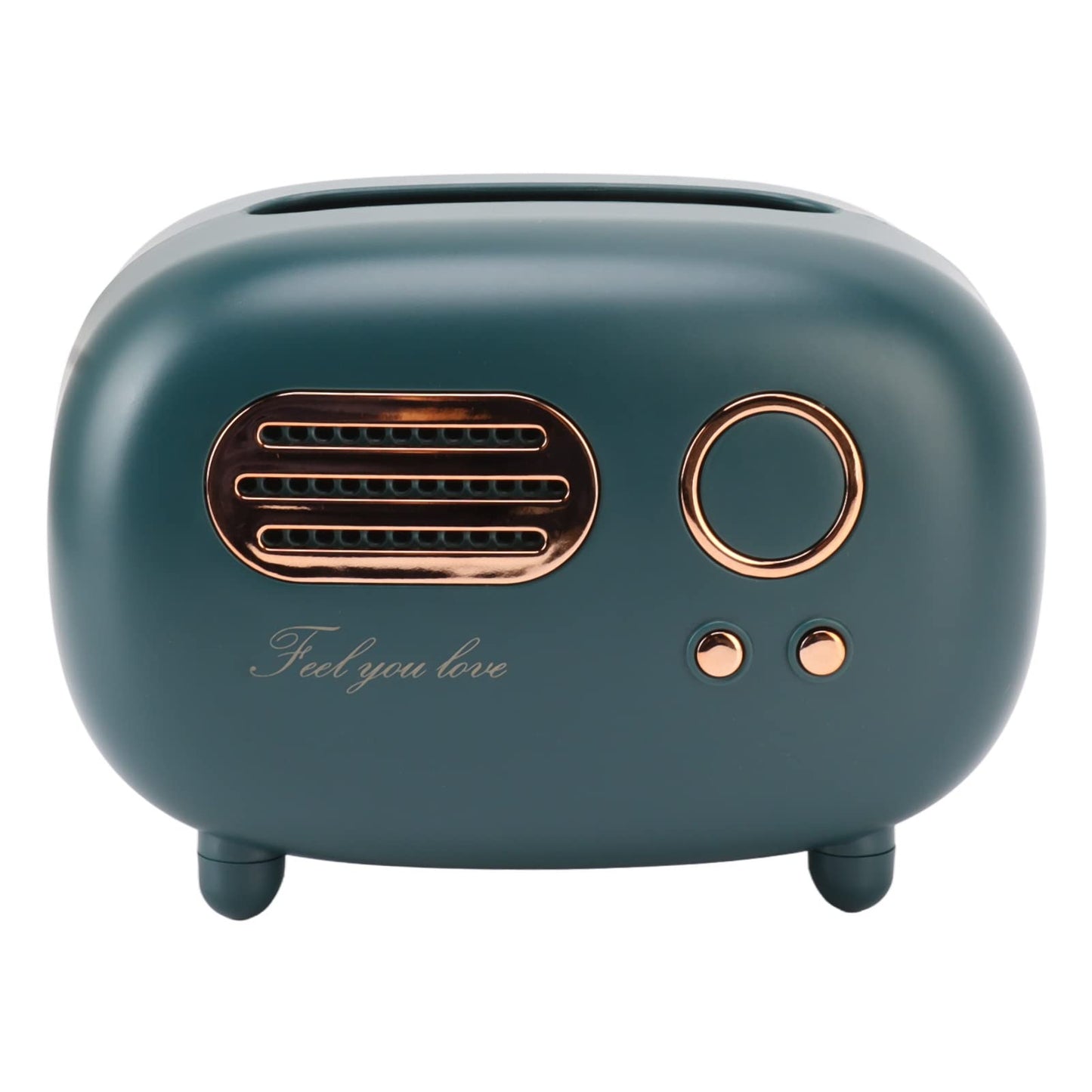 Retro Radio Shape Tissue Cover Box Vintage Radio Tissue Box for Bathroom Living Room Bedroom Nightstand Desk Table Retro Radio Model Tissue Box