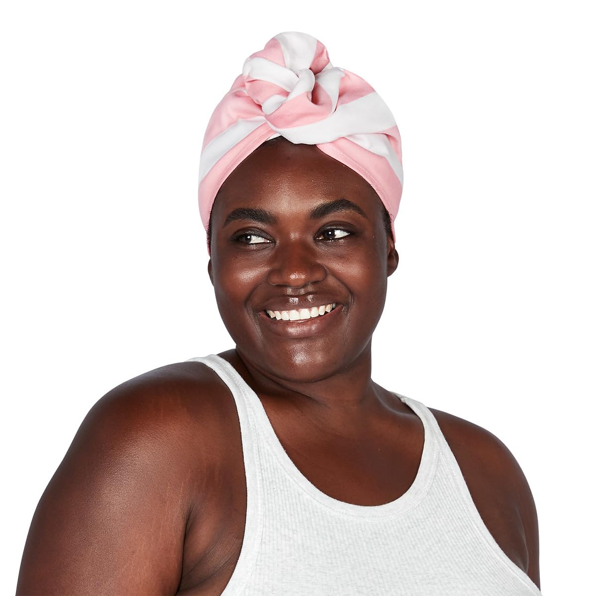 Dock & Bay Turban Hair Towel - For Home & the Beach - Super Absorbent, Quick Dry - Cabana Light - Malibu Pink, One Size