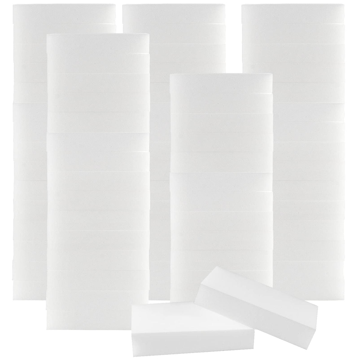HAKZEON 100 Pack Magic Eraser Sponge, Multi-Functional Melamine Foam Cleaner, Magic Cleaning Sponge for Wiping Dirt Stain Grime and Marks from Most