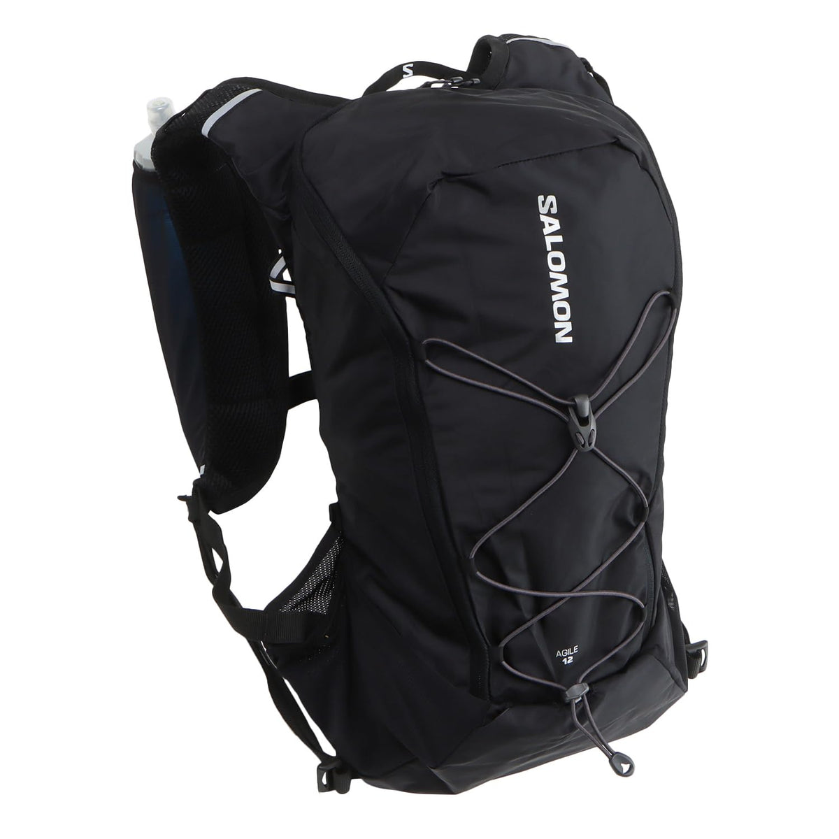 Salomon Agile 12 Unisex Hydration Vest, Trail Running, MTB, Running, Hiking, Dynamic Comfort, Quick Access, and Multi-purpose, Black