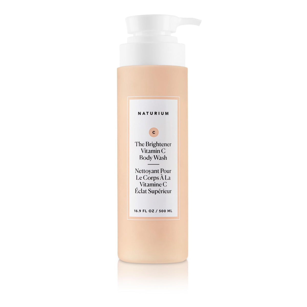 Naturium The Brightener Vitamin C Body Wash, Gentle Cleanser | 16.9 FL OZ / 500 ML