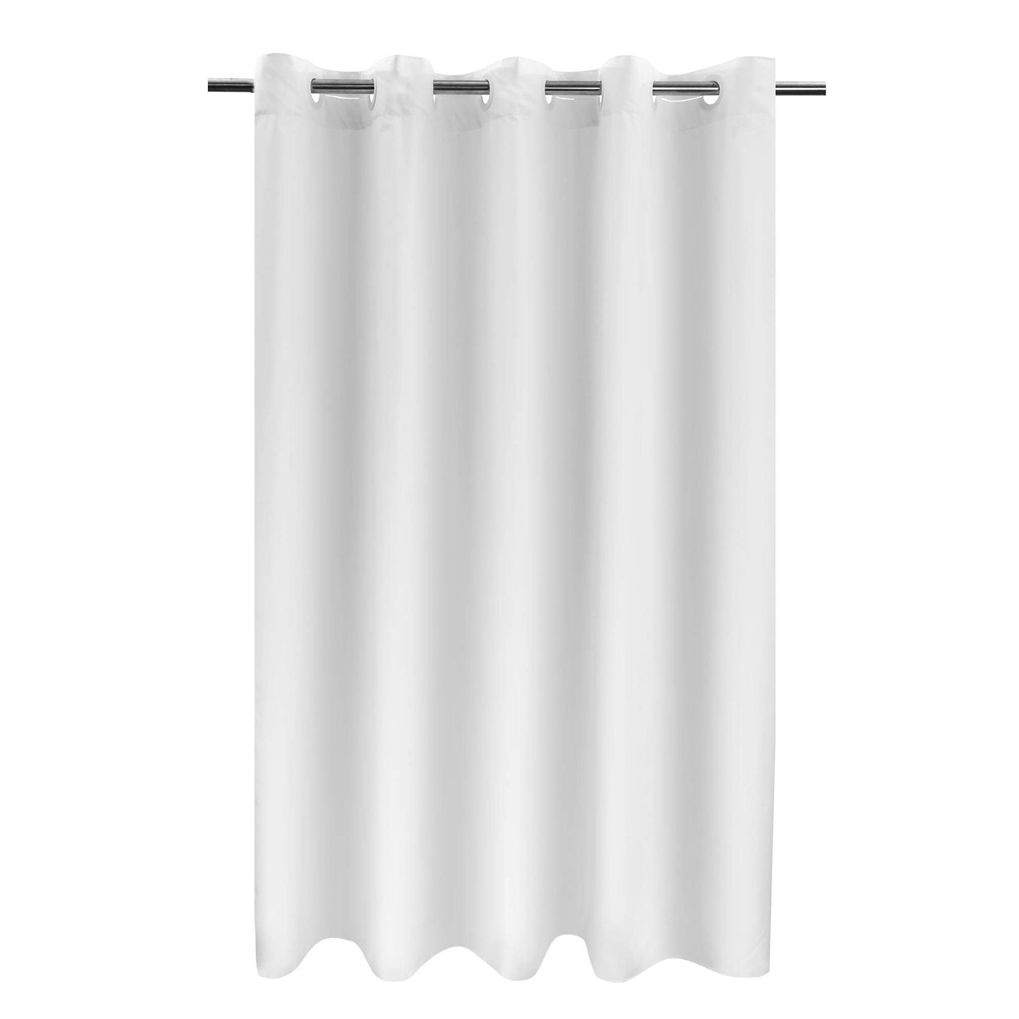 River Dream Fabric Shower Curtain No Hooks Needed - TPU Water Proof & No Required Liner, 3-in-1 Hotel Shower Curtain for Bathroom, 2 Bottom Magnets &