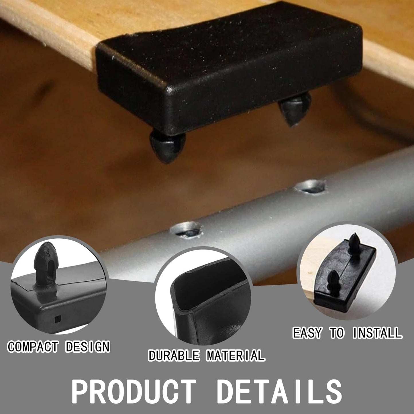 Solvayne 12-Piece Bed Slat Support Clips, Reinforced Side and Center Rail Holders for Single, Double, and King Size Beds