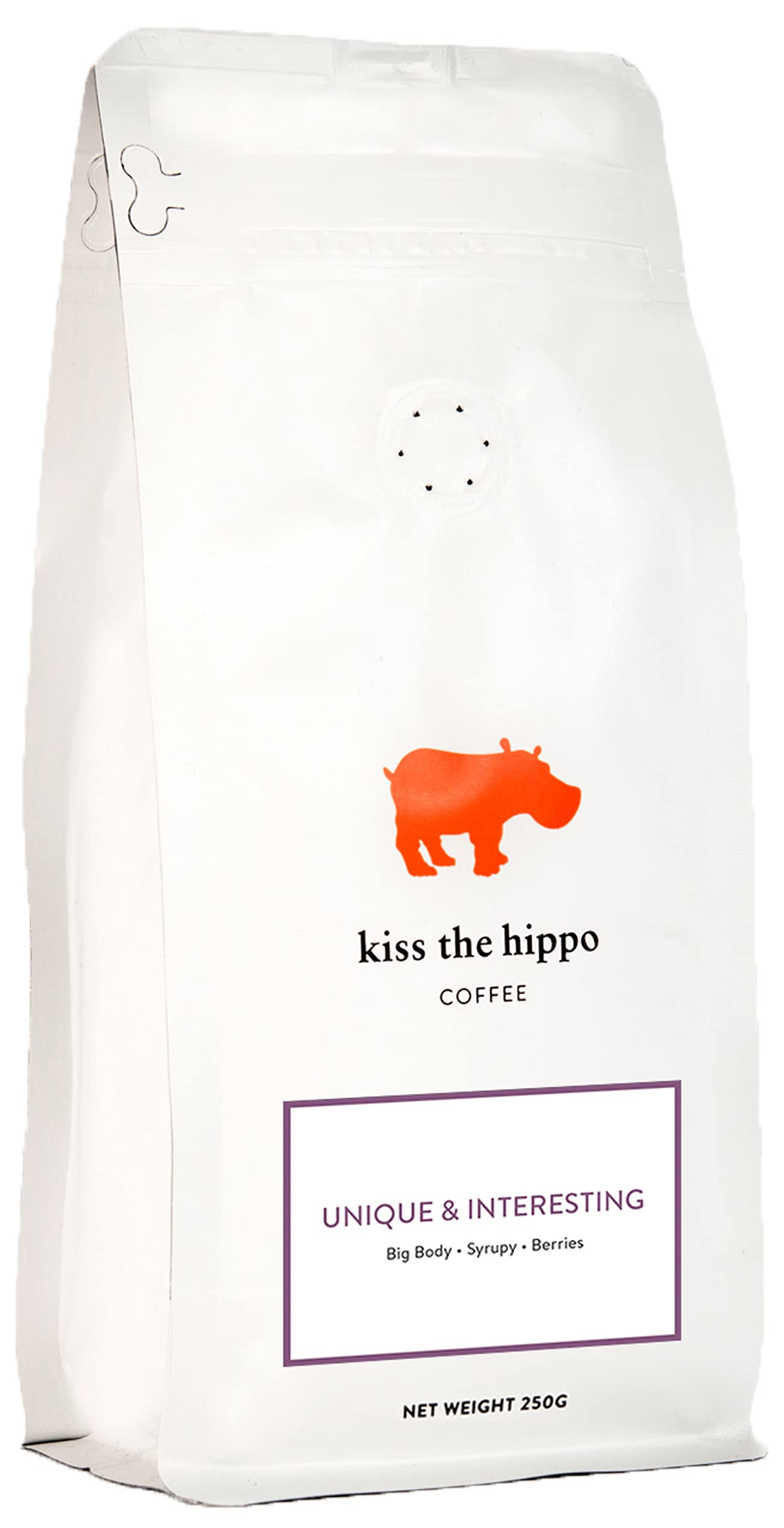 Kiss the Hippo - Unique & Interesting Coffee | Whole Beans | Single Origin | Carbon-Negative | Cafetiere, Filter | Notes of Red Apple, Redcurrant,