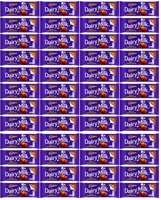 48 x Cadbury Dairy Milk Chocolate Bar 53G