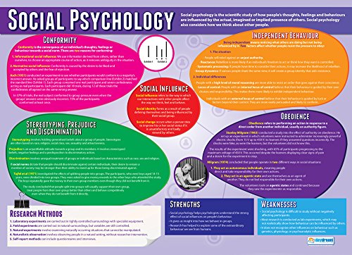 Daydream Education Psychological Approaches Classroom Posters - Set of 5 - EXTRA LARGE - A1 (850mm x 594mm) - Gloss Paper - Psychology Secondary School Wall Charts
