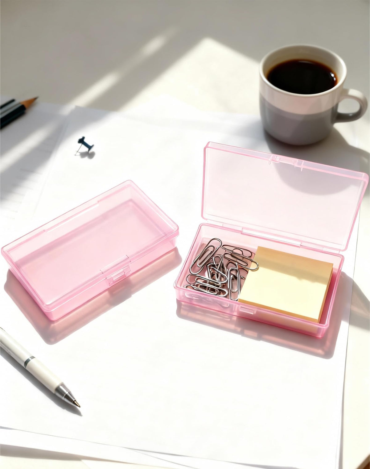 LJY Pink Jewellery organiser Boxes, 12 Pack, 5.3 x 3.1 x 1.2 in