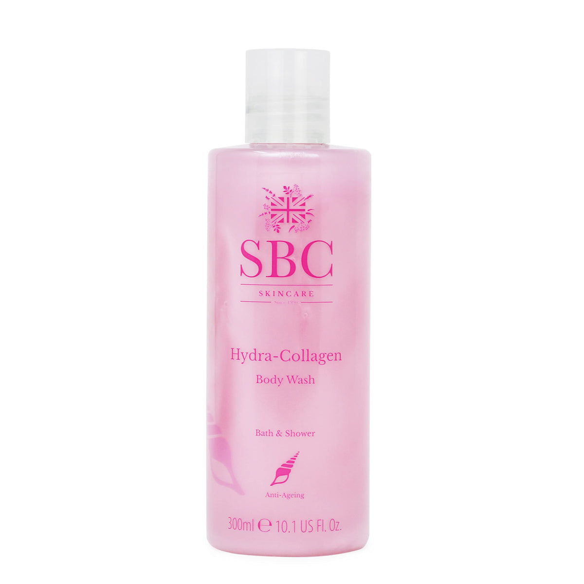 SBC Skincare Hydra-Collagen Body Wash 300ml - Luxurious, Hydrating, Anti-Ageing Shower Cream and Bubble Bath