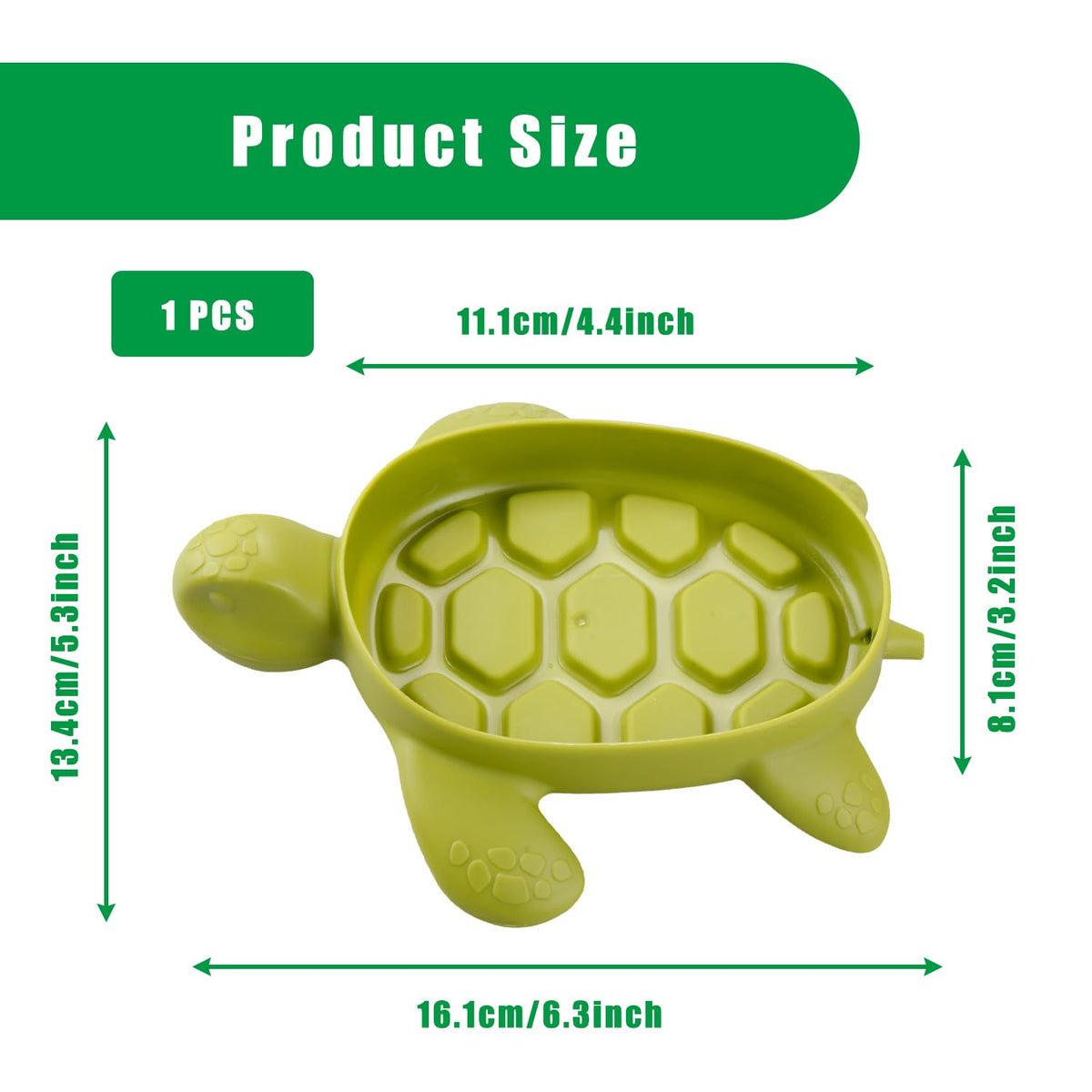 Bojueshaw Cute Turtle Soap Dish,Self Draining Soap Holder,Plastic Soap Saver with Drainage Holes for Bathroom,Kitchen & Shower