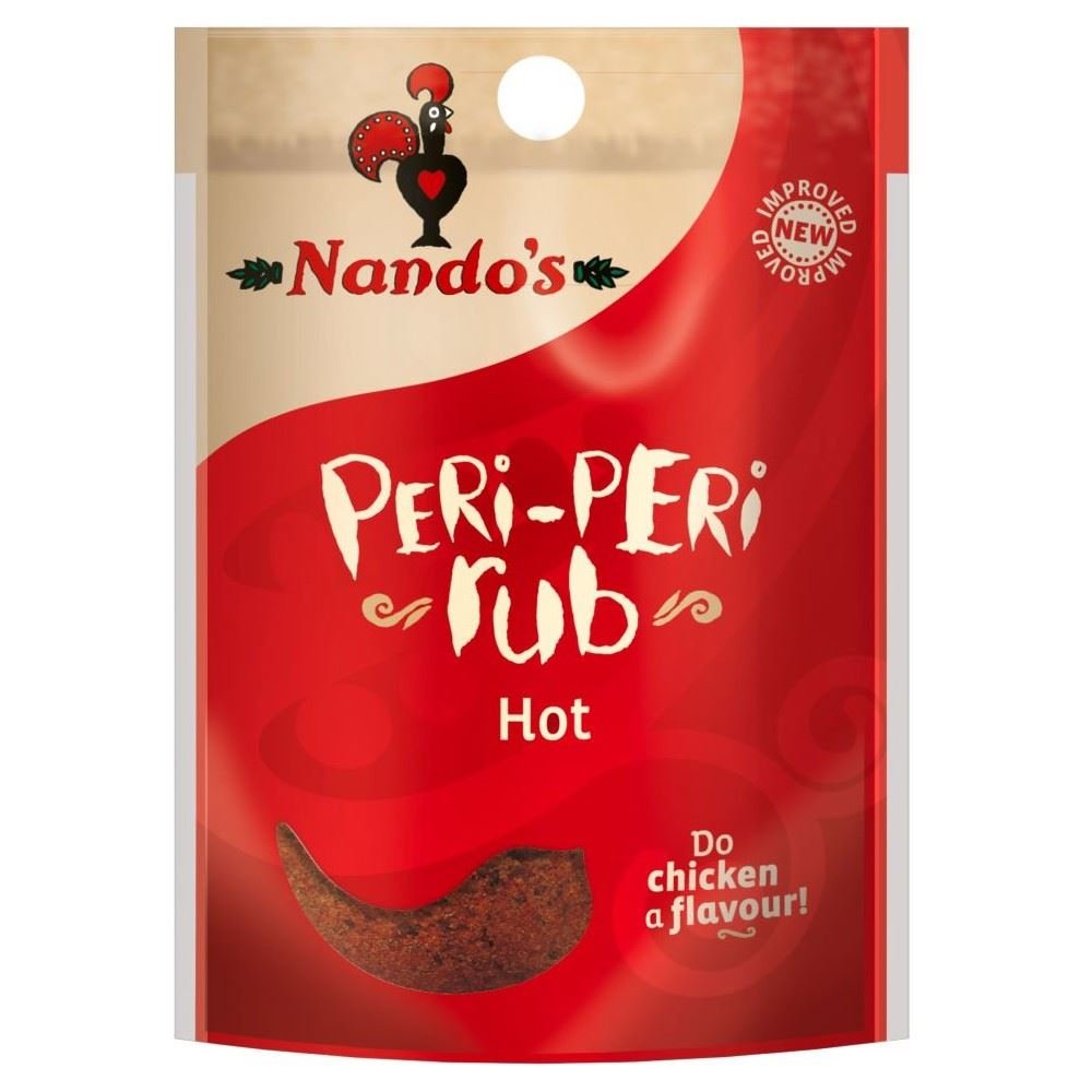 Nando's Hot Peri Peri Seasoning Rub (25g) - Pack of 6