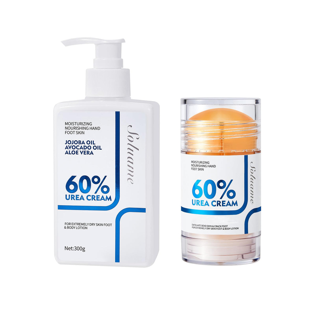 Urea Cream 60 Percent Body Lotion/Urea Foot Cream, Body Lotion for Dry Skin, Urea Cream Stick for Cracked Heels and Dry Skin, Body Skin Care Deeply