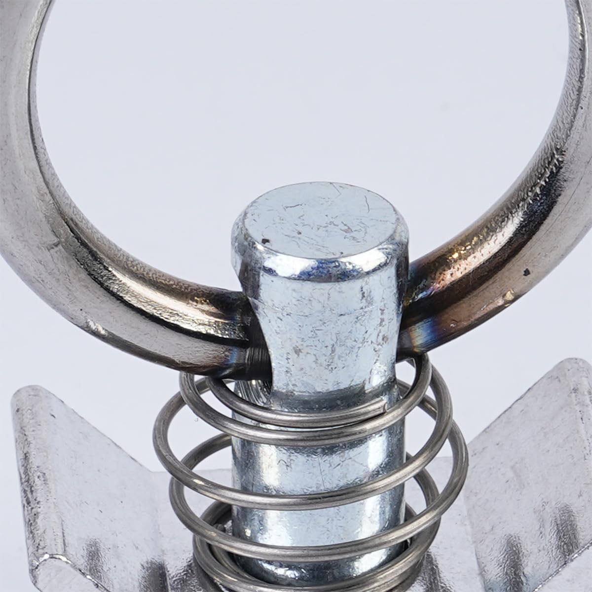 VOANZO Strapping Ring, Single Stud Accessory L-Track 4,000lb Capacity With Stainless Steel Ring Aluminum Retainer Cargo Control For Air Track