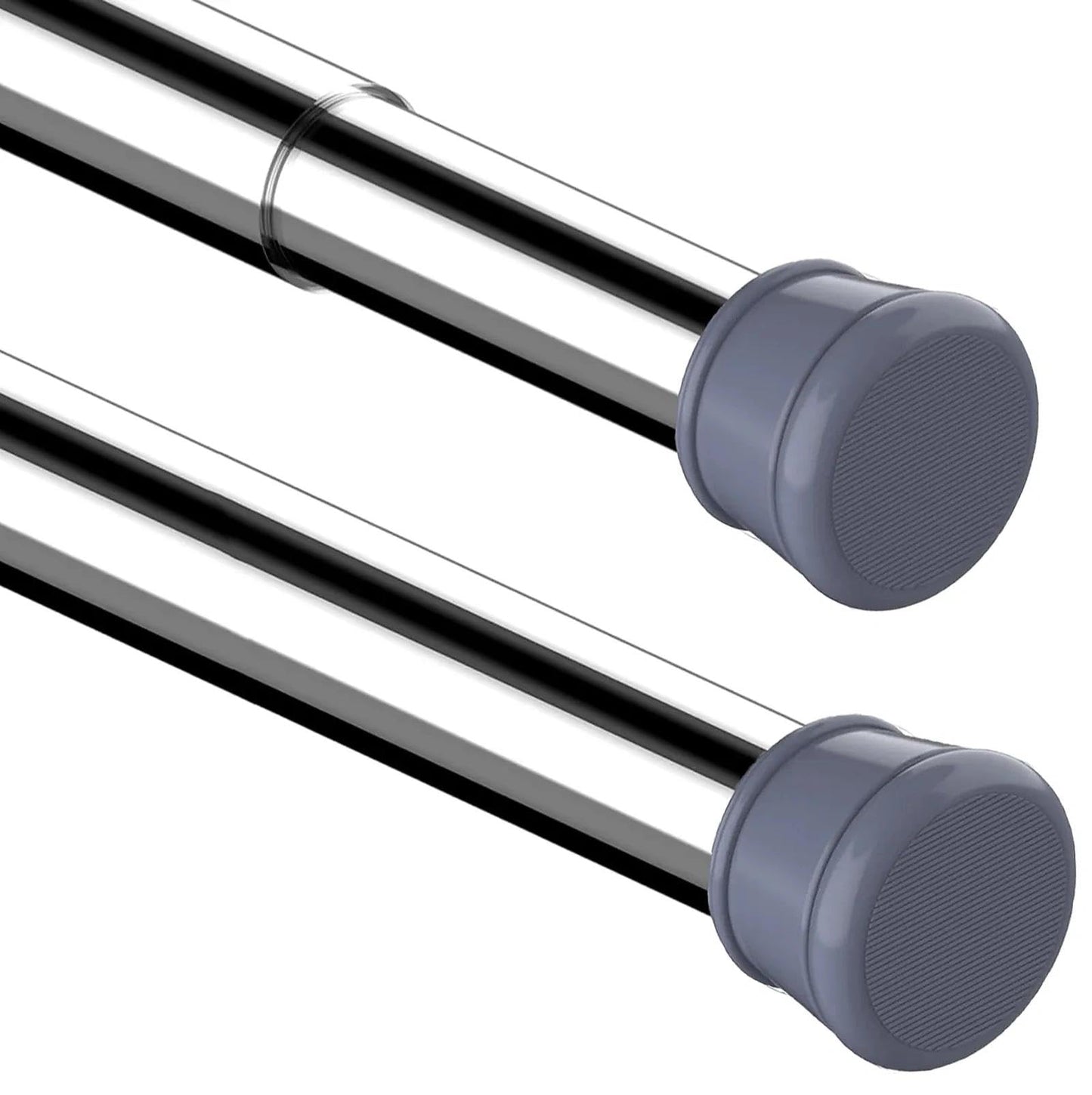 1PC Tension Rod No Drill Shower Curtain Pole Extendable Curtain Poles Shower Curtain Rail for Bathroom, Window, Door, Wardrobe