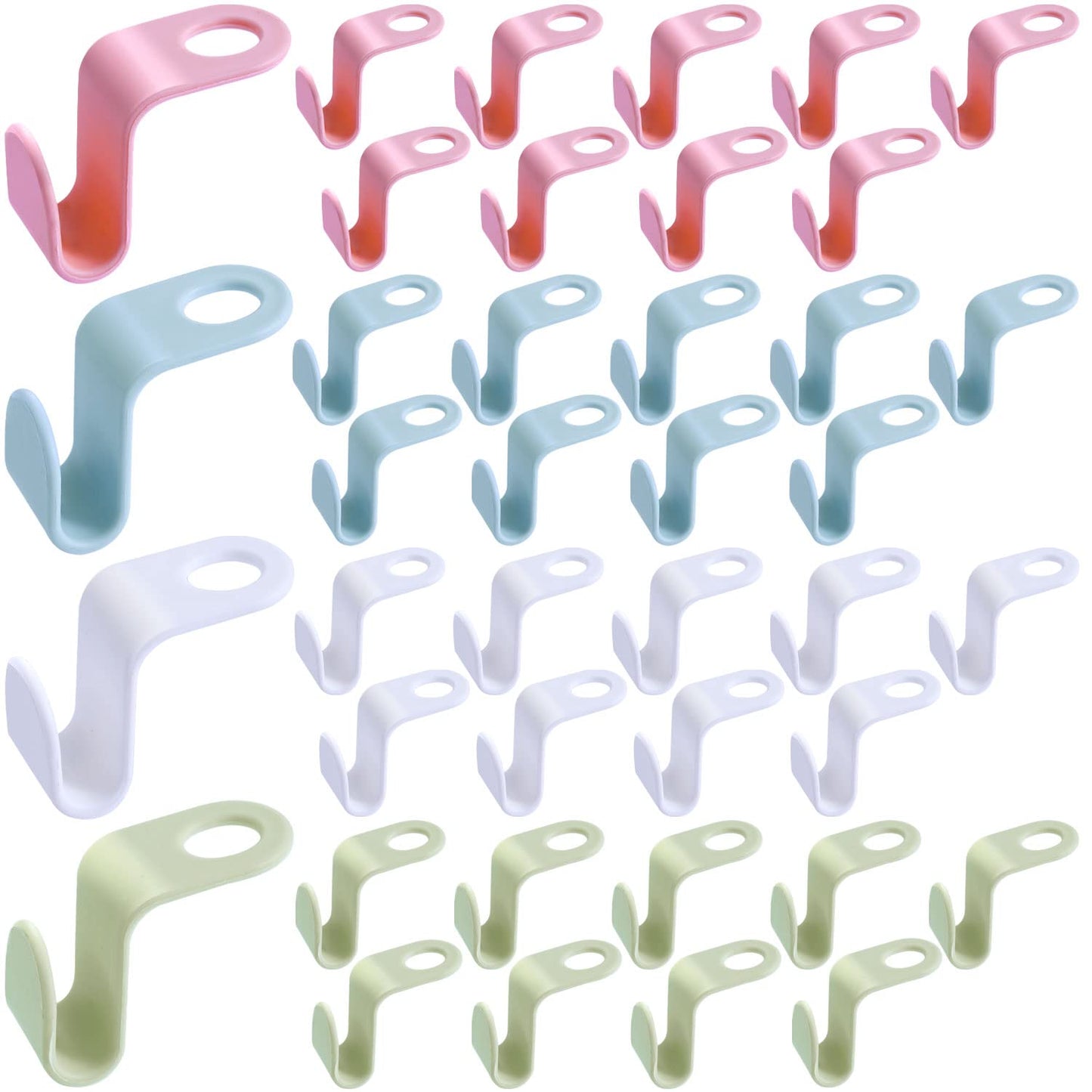 40 Pcs Hanger Hooks, Space Saving Hangers, Hanger Connector Hooks