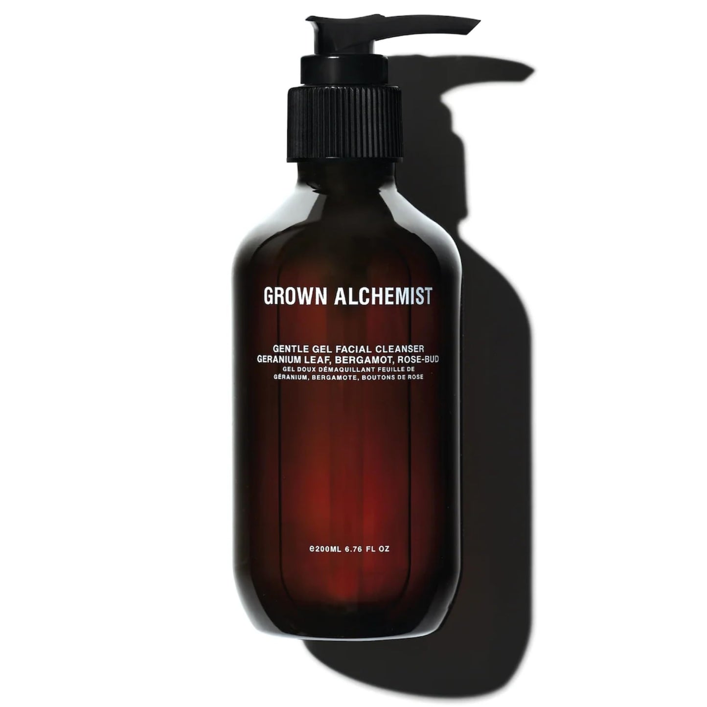 Grown Alchemist Facial Cleanser, Gentle Gel Cleanser Geranium Leaf, Bergamot, Rosebud Oil Based - Face Cleanser for Dry and Sensitive Skin Types,