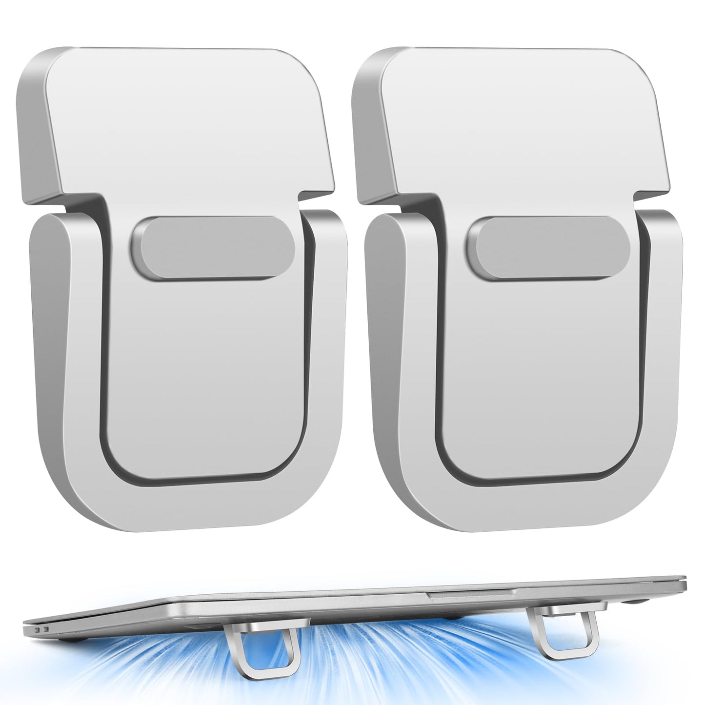 Laptop Stand 2PCS, Foldable Laptop Stand, Invisible Computer Stand, Laptop Feet, Keyboard Lift, Foldable Ergonomic Desktop Stand, Keyboard Stands
