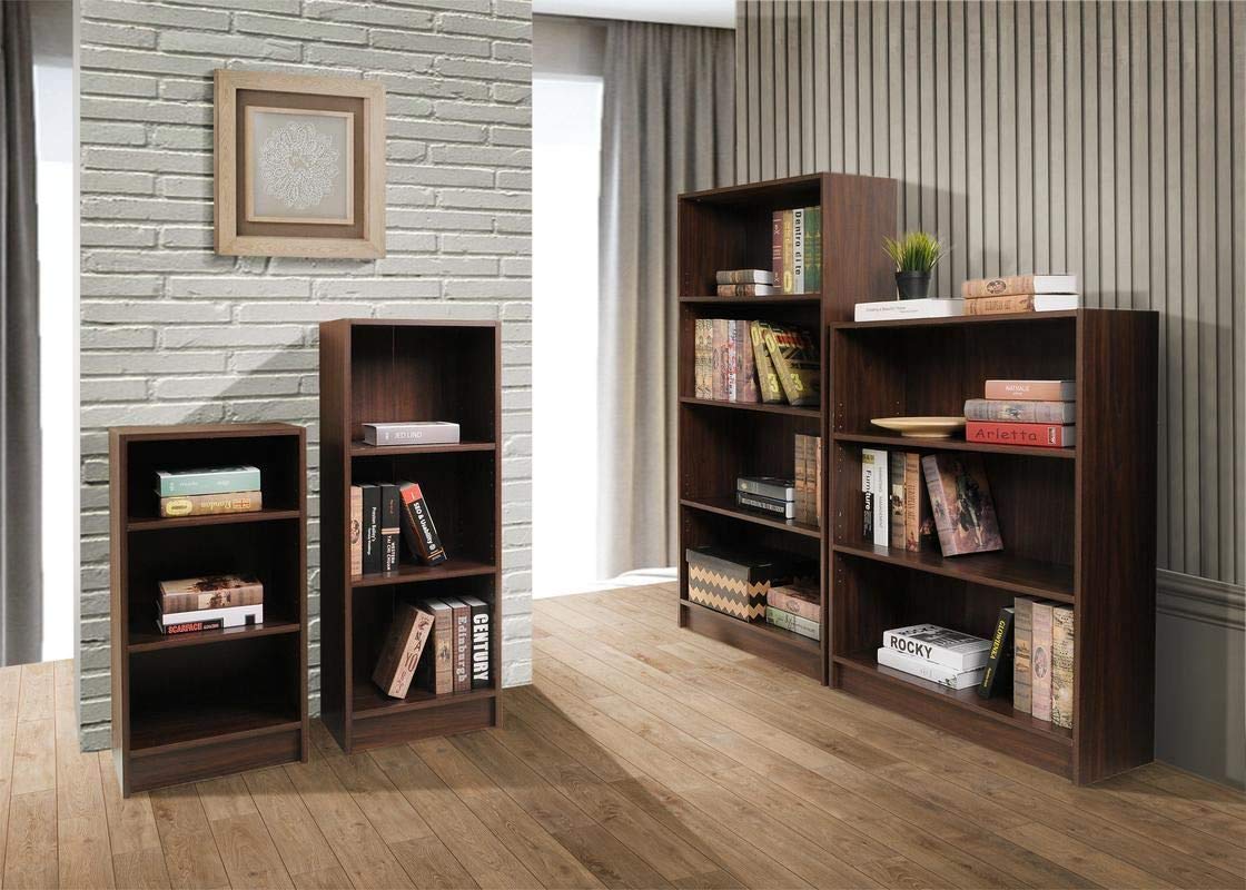 Timber Art Design UK 3 Tier Bookcase Storage Open Floor Mount Industrial Rack Display Shelving Organiser Cubes Unit For Living Room, Office