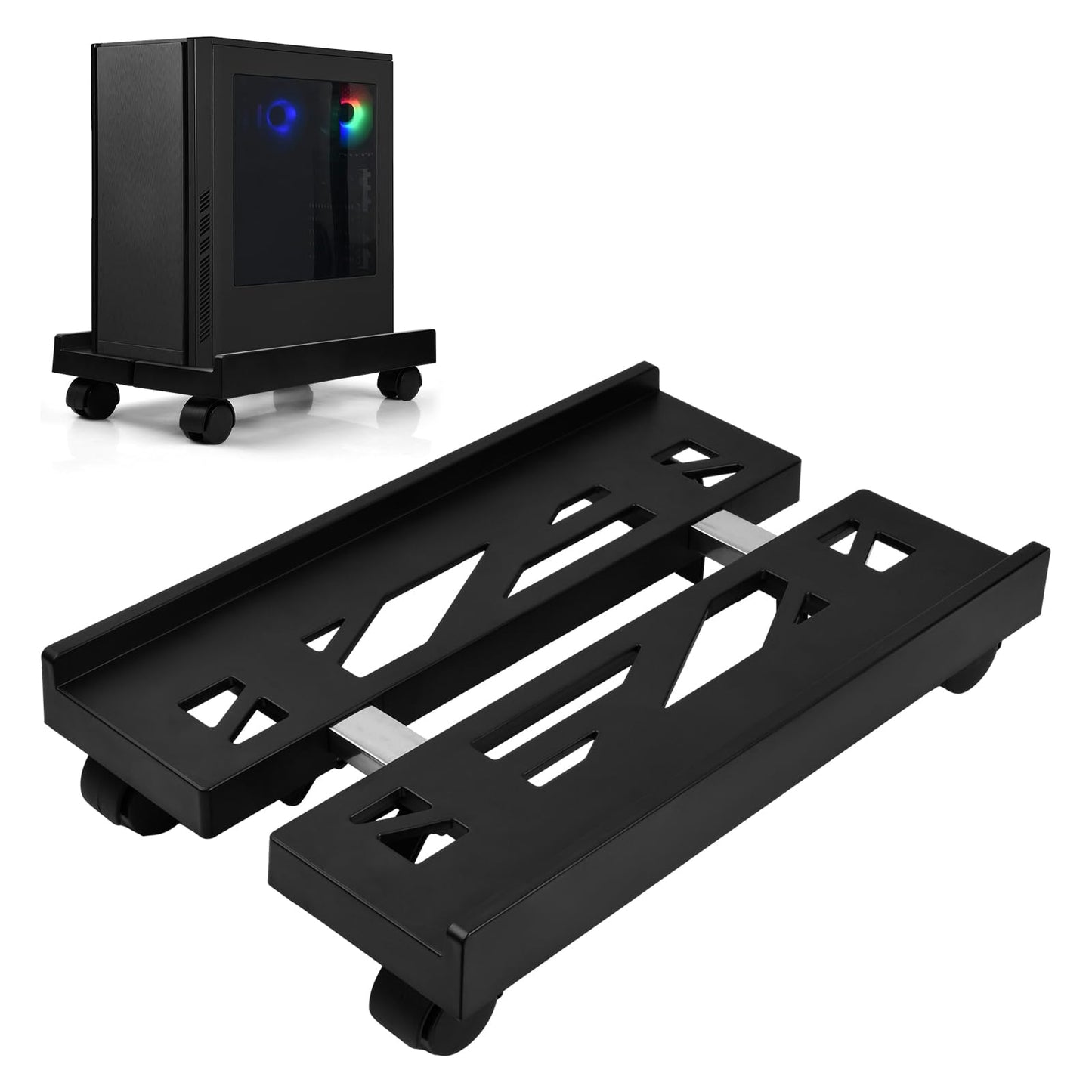 PC Stand, Computer Tower Stand, Mobile CPU Stand Adjustable, Computer Case Holder